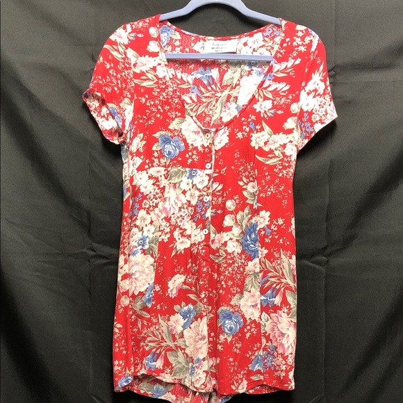 Auguste The Label Red Floral Rimper - Picture 5 of 9